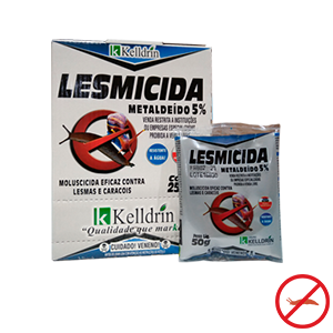 Lesmicida Kelldrin 1,25kg (25 X 50g) - Kelldrin