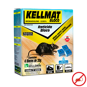 Ratoeira Bloco Kellmat 80g (4 X 20g) - Kelldrin
