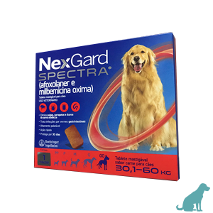 Nexgard Spectra para Cães de 30,1 A 60kg (1 Comprimido) - Merial