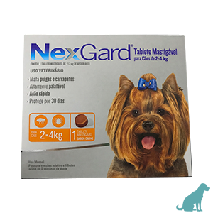 Nexgard para Cães de 2 A 4kg (1 Comprimido) - Merial