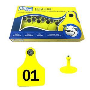 Brinco Allflex (amarelo - Grande) 01 A 25 (25 Unidades)
