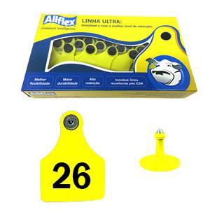 Brinco Allflex (amarelo - Grande) 26 A 50 (25 Unidades)