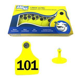 Brinco Allflex (amarelo - Grande) 101 A 125 (25 Unidades)