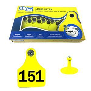 Brinco Allflex (amarelo - Grande) 151 A 175 (25 Unidades)