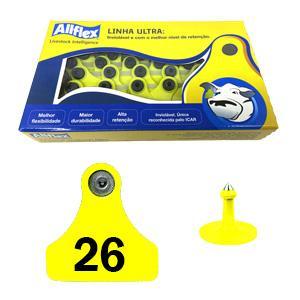Brinco Allflex (amarelo - Médio) 26 A 50 (25 Unidades)