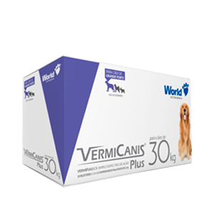 Vermicanis Plus 2,4g 30kg (display C/ 20 Comprimidos) - World