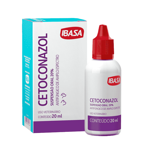 Cetoconazol Suspensão Oral 20% 20ml - Ibasa