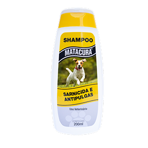 Shampoo Sarnicida E Antipulgas 200ml Amarelo - Matacura