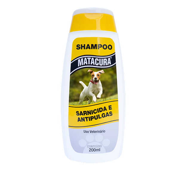 Shampoo Sarnicida E Antipulgas 200ml Amarelo - Matacura