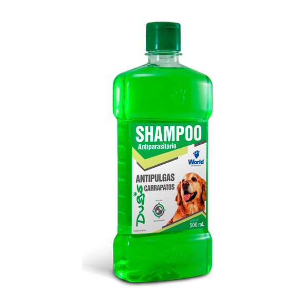 Shampoo Dugs 500ml Antiparasitário (pulgas/carrapatos) - World