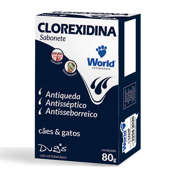 Sabonete Clorexidina Dugs 80g - World