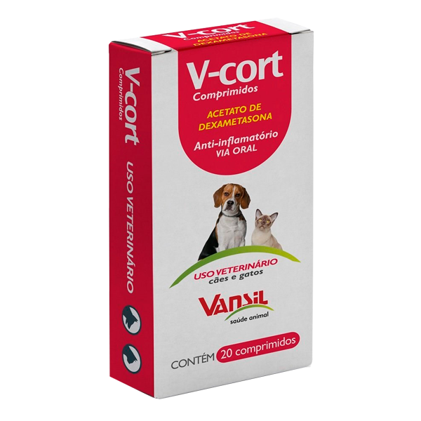 V-cort 0,5mg (20 Comprimidos) - Vansil