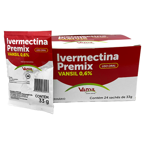 Ivermectina Premix 0,6% 33g (display C/ 24 Unidades) - Vansil