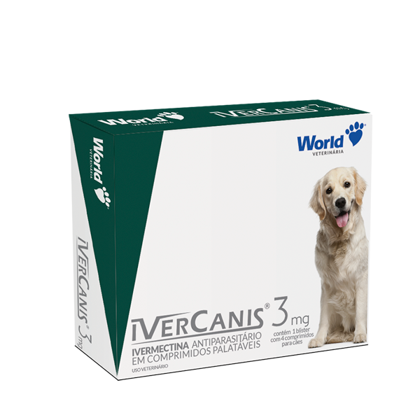 Ivercanis 3mg (04 Comprimidos) - World