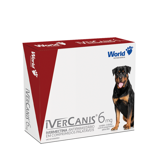 Ivercanis 6mg (04 Comprimidos) - World