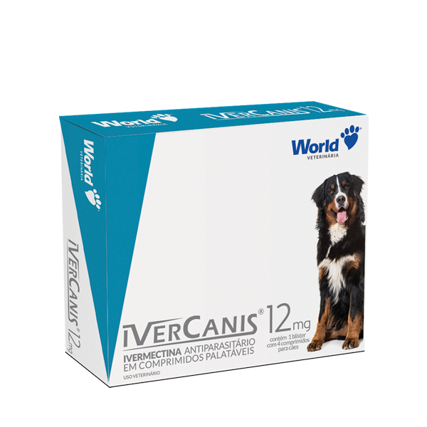Ivercanis 12mg (04 Comprimidos) - World