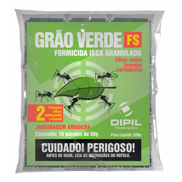 Isca Formiga Grão Verde Fs 500g (10x50g) - Dipil