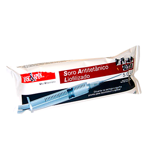Soro Antitetânico Liof Rasg Aplik 5ml - Lema