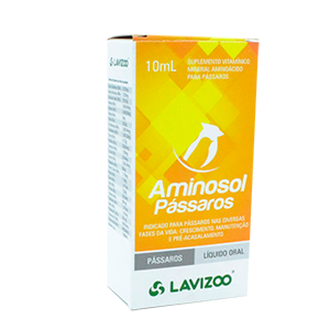 Aminosol Pássaros 10ml - Lavizoo