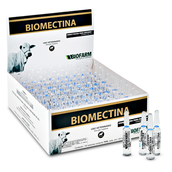 Ivermectina Biomectina 1ml (display com 50 Unidades) - Biofarm
