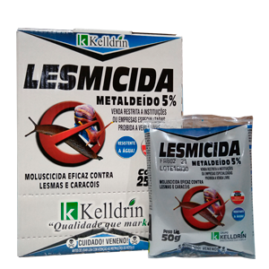 Lesmicida Kelldrin 1,25kg (25 X 50g) - Kelldrin