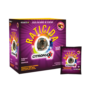 Raticida Citromax Rosa Barrica 3kg (120x25g) - Citromax