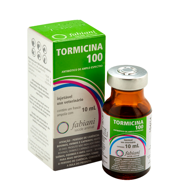 Tormicina-100 Injetável 10ml - Fabiani