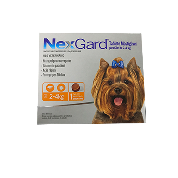 Nexgard para Cães de 2 A 4kg (1 Comprimido) - Merial