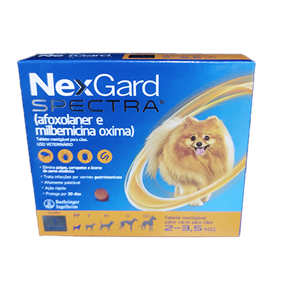 Nexgard Spectra para Cães de 2 A 3,5kg (1 Comprimido) - Merial