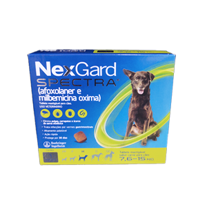 Nexgard Spectra para Cães de 7,6 A 15kg (1 Comprimido) - Merial