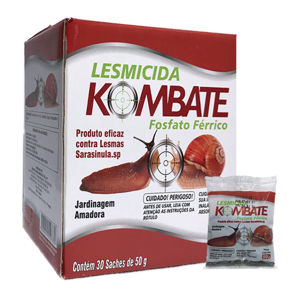 Lesmicida Kombate 1,5kg (display C/ 30x50g) - Kombate