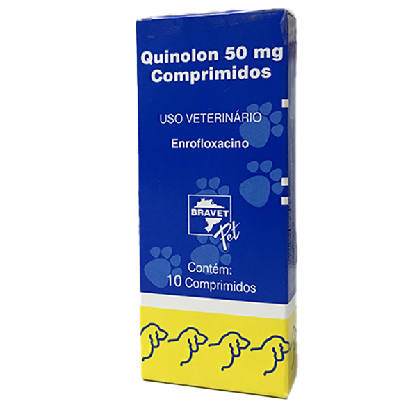Quinolon 50mg (c/ 10 Comprimidos) - Bravet
