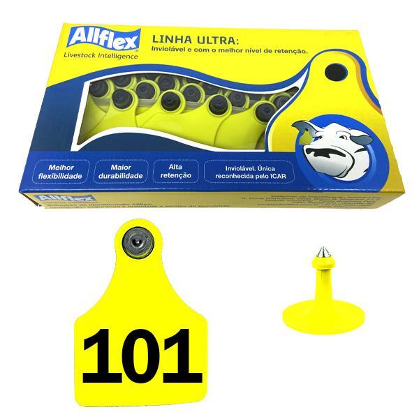 Brinco Allflex (amarelo - Grande) 101 A 125 (25 Unidades)