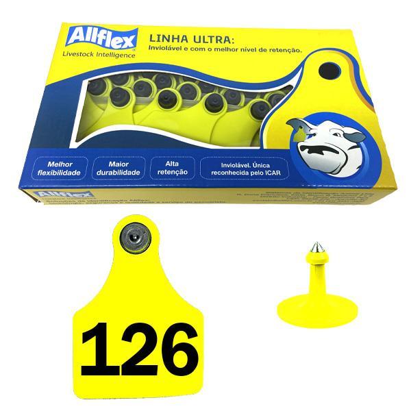 Brinco Allflex (amarelo - Grande) 126 A 150 (25 Unidades)