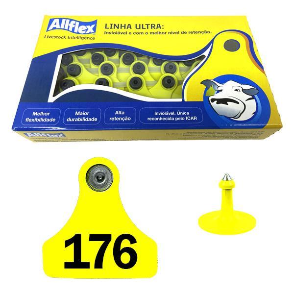 Brinco Allflex (amarelo - Médio) 176 A 200 (25 Unidades)