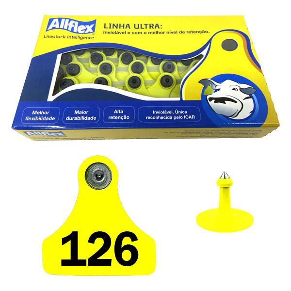 Brinco Allflex (amarelo - Médio) 126 A 150 (25 Unidades)